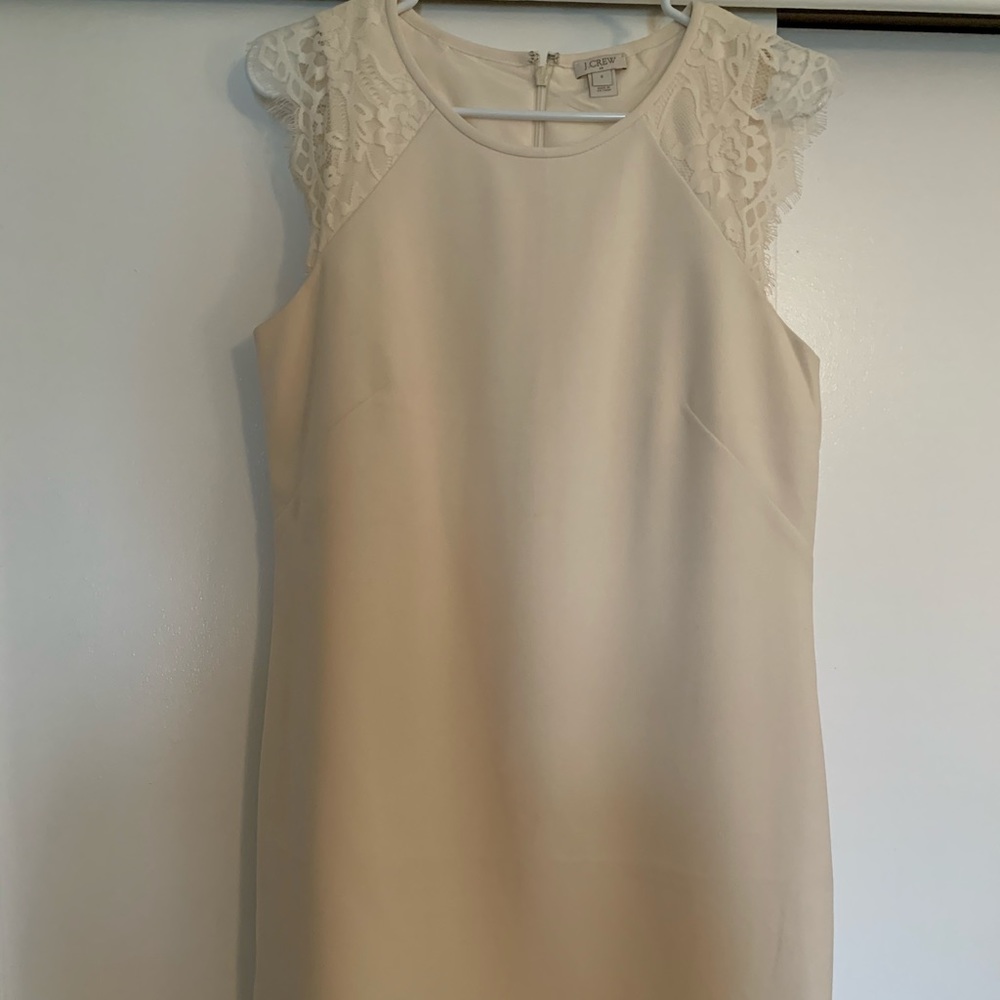 Jcrew off white dress